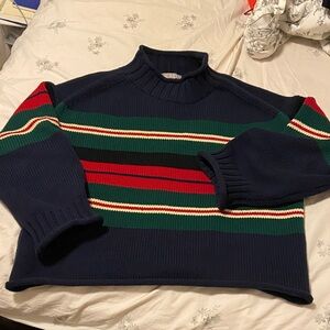 J.Crew 2025 Women’s Roll Neck sweater in Rugby Stripe